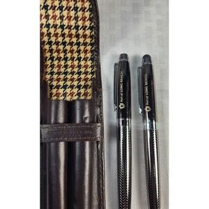 Cutter & Buck High Quality Pen Set Leather Case Professional Writing Instruments